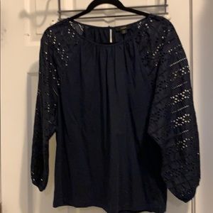 Jcrew lightweight navy top